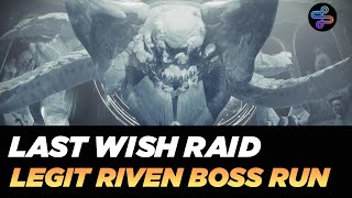 Destiny 2 Pantheon Week 4  Riven Encounter Legit Riven [upl. by Weidar29]