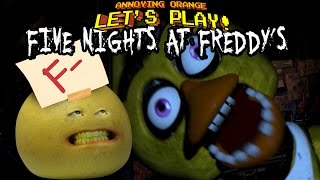 Annoying Orange  Grapefruit FAILS at Five Nights at Freddys [upl. by Plumbo]