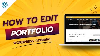 How to Edit Portfolio  WordPress Tutorial [upl. by Pelmas]