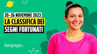 Oroscopo la classifica dei segni più fortunati della settimana dal 20 al 26 novembre 2023 [upl. by Larrad]