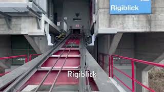 Rigiblick cable car Zurich Switzerland [upl. by Pimbley]