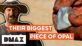 The Blacklighters Unearth Their Biggest Opal Nugget Yet  Outback Opal Hunters [upl. by Rosabella]