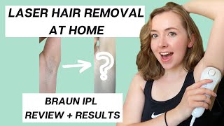 LASER HAIR REMOVAL AT HOME IPL Review amp Results 12 Weeks Braun Silk Expert 5 [upl. by Gnut]