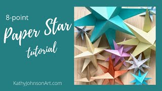 8point Paper Star Tutorial [upl. by Cimbura]