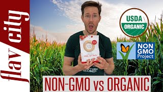 Organic vs NonGMO Food  Whats The Difference amp Which Is Better [upl. by Tita]