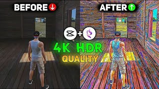 How to Boost Video Quality 2k to 4K  Free Fire Editing Tutorial thala yfyt editingtutorial [upl. by Notlim]