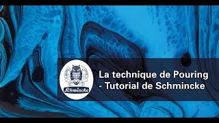 La technique de Pouring  Tutorial de Schmincke [upl. by Eidson]