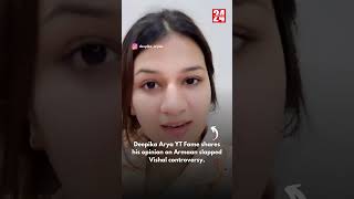 Deepika Arya YT Fame shares her opinion on Armaan slapped Vishal controversy  Bharatvarsh 24 [upl. by Thilda]