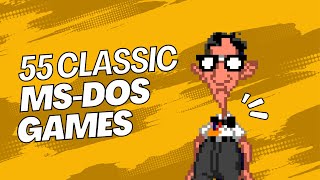 55 Classic MSDOS Games  Nostalgia Overload from the 80s amp 90s [upl. by Martica861]