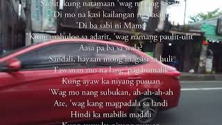 quotAte Sandaliquot by Maris Racal lyrics [upl. by Ccasi541]