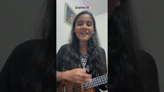 Zaalima cover by Parul Yadav singing cover ukulele shorts [upl. by Osmond]