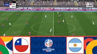 CHILE VS ARGENTINA  COPA AMERICA 2024  ROUND 2  FOOTBALL LIFE 2024 [upl. by Der]