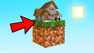 CONSTRUIMOS UNA CASA ENCIMA DE UN BLOQUE 😱 SKYBLOCK INVICTOR EN DIRECTO  EP7 [upl. by Evette]