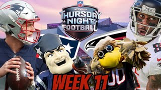 New England Patriots  Atlanta Falcons TNF Week 11 NFL Live Stream Watch Party WGame Audio [upl. by Enrol]