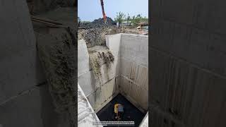 The process of deepening the reinforced concrete structure [upl. by Ellerred435]