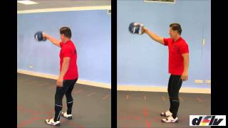 Fitness durch Functional Training Kettlebell Umsetzen mit Mike Branke dflv [upl. by Zorah487]