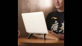 Portable Foldable Laptop Stand Adjustable Riser for MacBook iPad amp Tablets [upl. by Esyned]