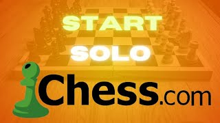 How to start solo chess game on chesscom Simple 2024 [upl. by Alios892]