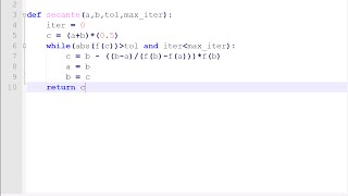 Método de la Secante en Python [upl. by Sivraj]
