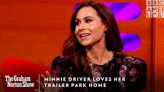 Minnie Driver Loves Her Trailer Park Home 🏡 The Graham Norton Show  Fridays at 11 pm  BBC America [upl. by Blalock]