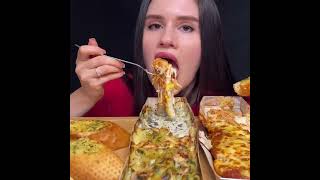 FOOTLONG LASAGNA  BAKED PASTA  MUKBANG ASMR  EATING SOUNDS shorts [upl. by Naveb]