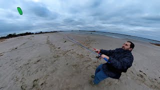 practicing kite control skills 35m trainer kite  prism mentor parafoil [upl. by Gewirtz]