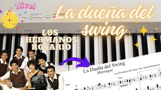 La dueña del swing piano tutorial  Partitura  Julian Bustacara [upl. by Freida]