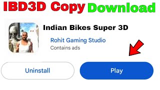 Indian Bike Super Game Play  Indian Bike Driving 3D Copy Game Download IBD3D Copy Game Download [upl. by Lali125]