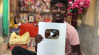 SILVER PLAY BUTTON AAGAYA FINALLY 🥰🥰❤️❤️ [upl. by Eahsel]