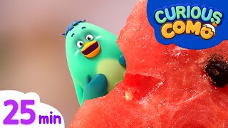 Curious Como  a Watermelon  More Episodes 25min  Cartoon video for kids  Como Kids TV [upl. by Patrick924]