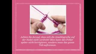 Masche zur Runde schliessen  Strickenlernench [upl. by Eded879]