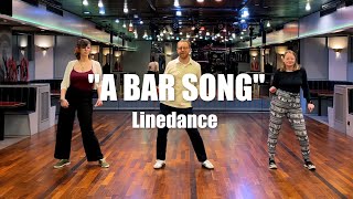 quotA Bar Songquot Beginner Linedance  A Bar Song Tipsy  Shaboozey [upl. by Ainar]