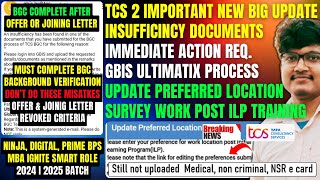 TCS OFFER amp JOINING LETTER REVOKED CRITERIA  GBIS ULTIMATIX PROCESS  BGC INSUFFICINCY WARNING MAIL [upl. by Olivann]