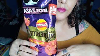 ASMR Comiendo Sabritas crujientes y picante 🌶️ [upl. by Sidoma508]