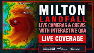 BREAKING MILTON NEARS LANDFALL Wobble Tracker Hurricanes Latest Track Florida Tornado Warnings [upl. by Naegem]