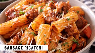 SAUSAGE RIGATONI  Easy Recipe  Jehan Can Cook [upl. by Airlia]