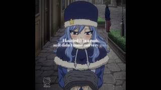 Juvia edit  Fairy Tail fairytail juvialockser animeedit anime animeedits foryoupage foryou [upl. by Magdalene]