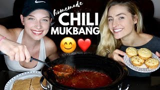 HOMEMADE CHILI RECIPE amp MUKBANG [upl. by Montford]