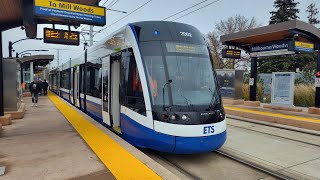 EDMONTON ETS MillbourneWoodvale LRT Stop full station tour [upl. by Sakhuja102]