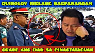 QUIBOLOY BIGLANG NAGPARAMDAM GRABE IYAK SA PINAGTATAGUAN NAGSALITA NA raffytulfoinaction [upl. by Courtland]