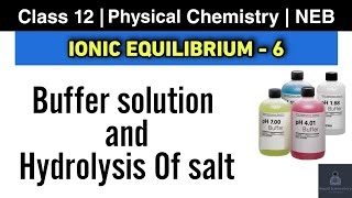 Ionic Equilibrium L6  NEB Class 12 Chemistry  Buffer Solution and its types Hydrolysis of salt [upl. by Mena]