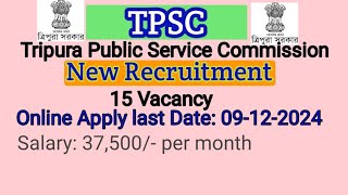 TPSC Job NotificationGroupAGroupBGroupC Assistant Programer 15 VacancyShortGuide123youtube [upl. by Lacee]