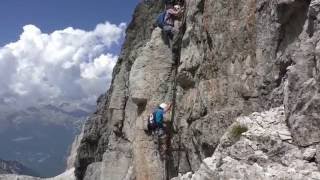 Ferrata Benini sulle Dolomiti del Brenta [upl. by Htebazle]