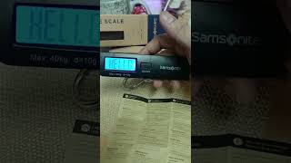 unboxing my samsonite portable luggage scale [upl. by Attegroeg]