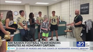 Northwest Rankin football team names amputee honorary captain [upl. by Erlene]