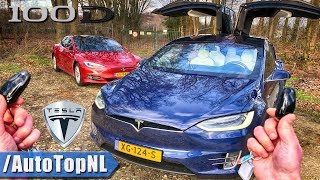 2019 Tesla Model S 100D vs Model X 100D REVIEW POV Test Drive on AUTOBAHN amp ROAD by AutoTopNL [upl. by Renferd]