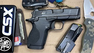 New SampW CSX Micro SAO Double Stack 9mm Review [upl. by Necaj]