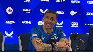 James Tavernier’s full reaction after breaking UK scoring record [upl. by Ahsoem]