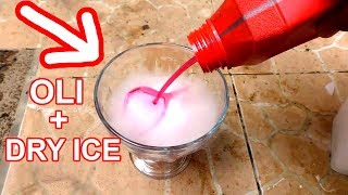 EKSPERIMEN DRY ICE DICAMPUR OLI MINYAK DAN COCA COLA [upl. by Tawsha577]