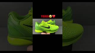 I wanna hold on tight to my Kobe 6 grinches🎄💚🥹 shoes basketball sneakerhead fyp kobe6 dubai [upl. by Haukom381]